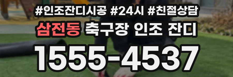 삼전동 축구장 인조 잔디