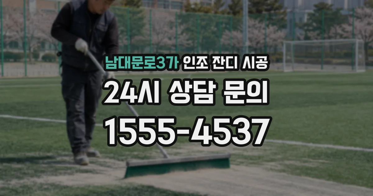 남대문로3가 인조 잔디 시공