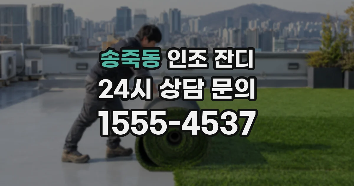 송죽동 인조 잔디