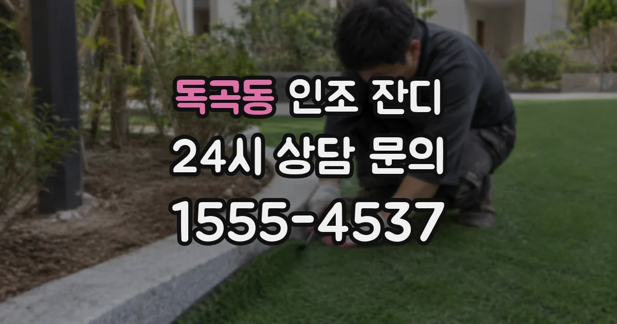 독곡동 인조 잔디