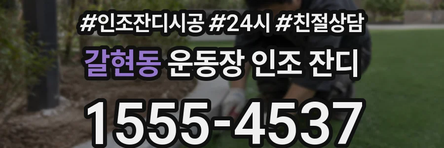 갈현동 운동장 인조 잔디