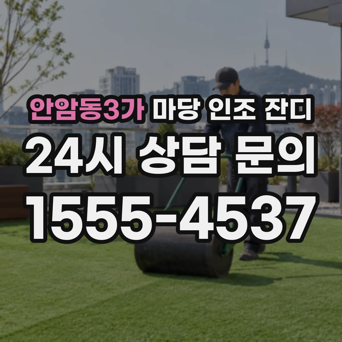 안암동3가 마당 인조 잔디