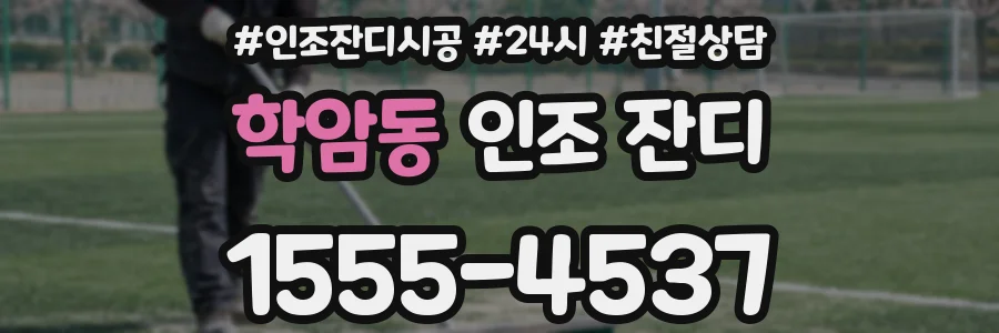 학암동 인조 잔디