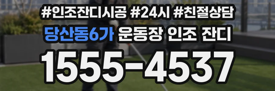 당산동6가 운동장 인조 잔디