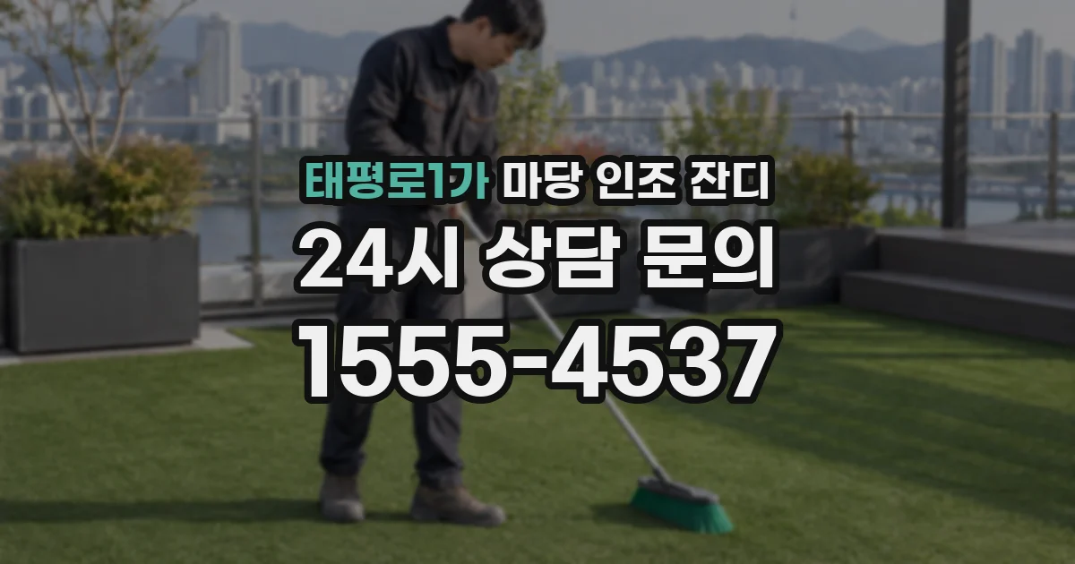 태평로1가 마당 인조 잔디