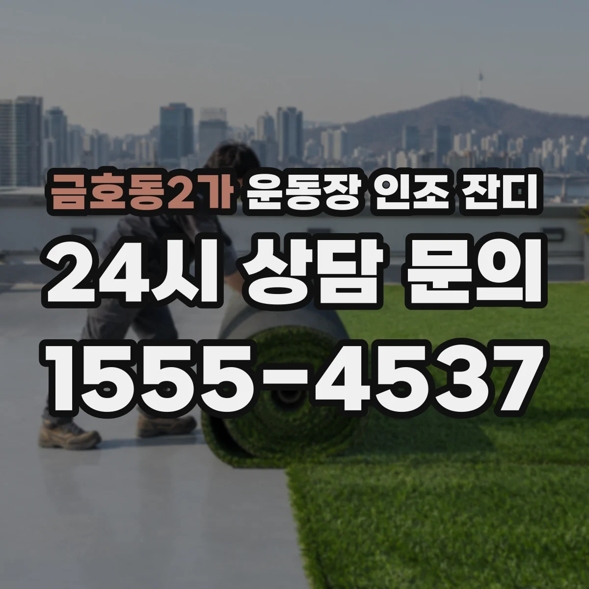 금호동2가 운동장 인조 잔디