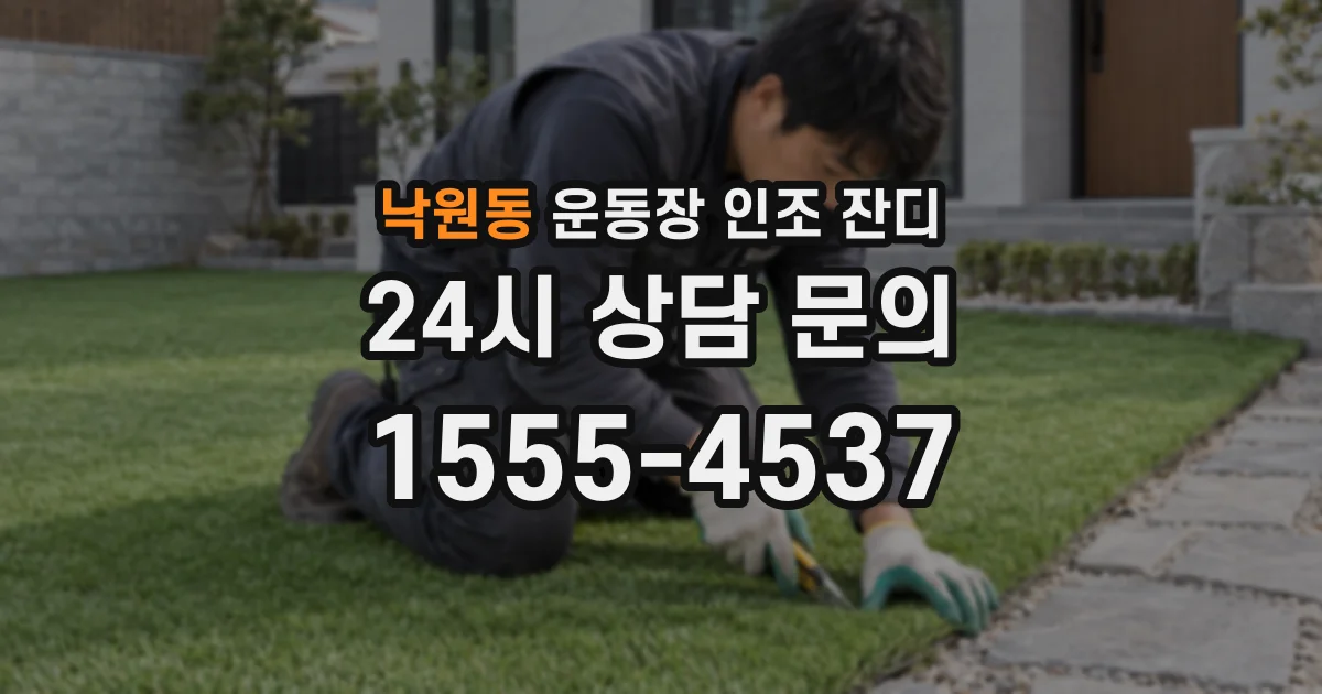 낙원동 운동장 인조 잔디