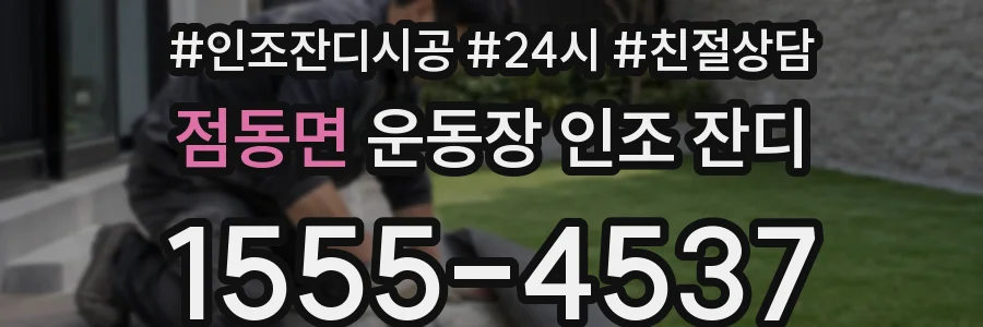 점동면 운동장 인조 잔디