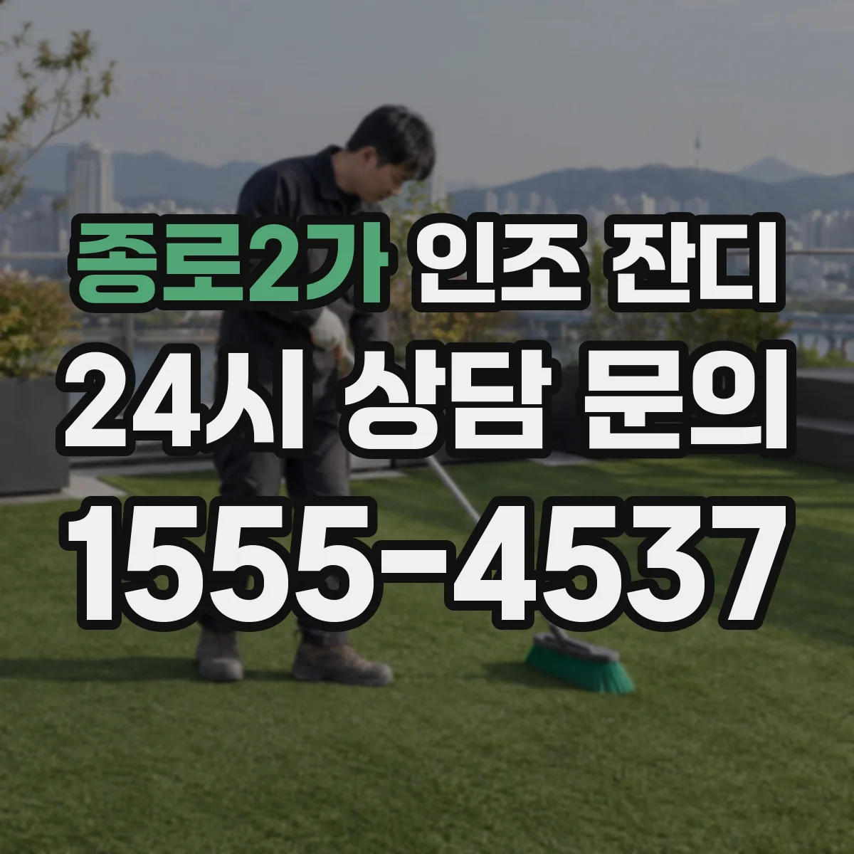 종로2가 인조 잔디