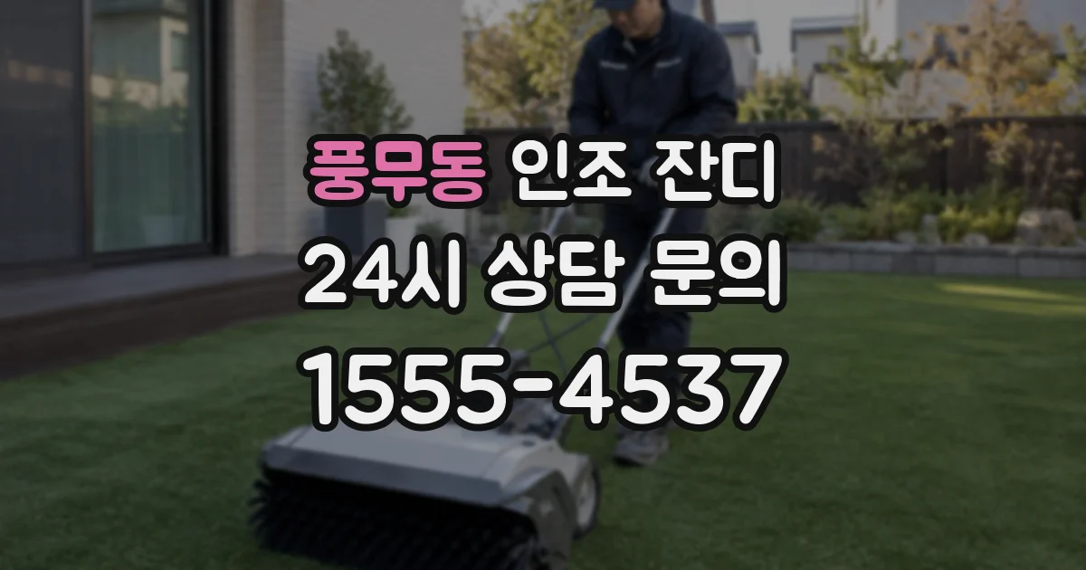 풍무동 인조 잔디