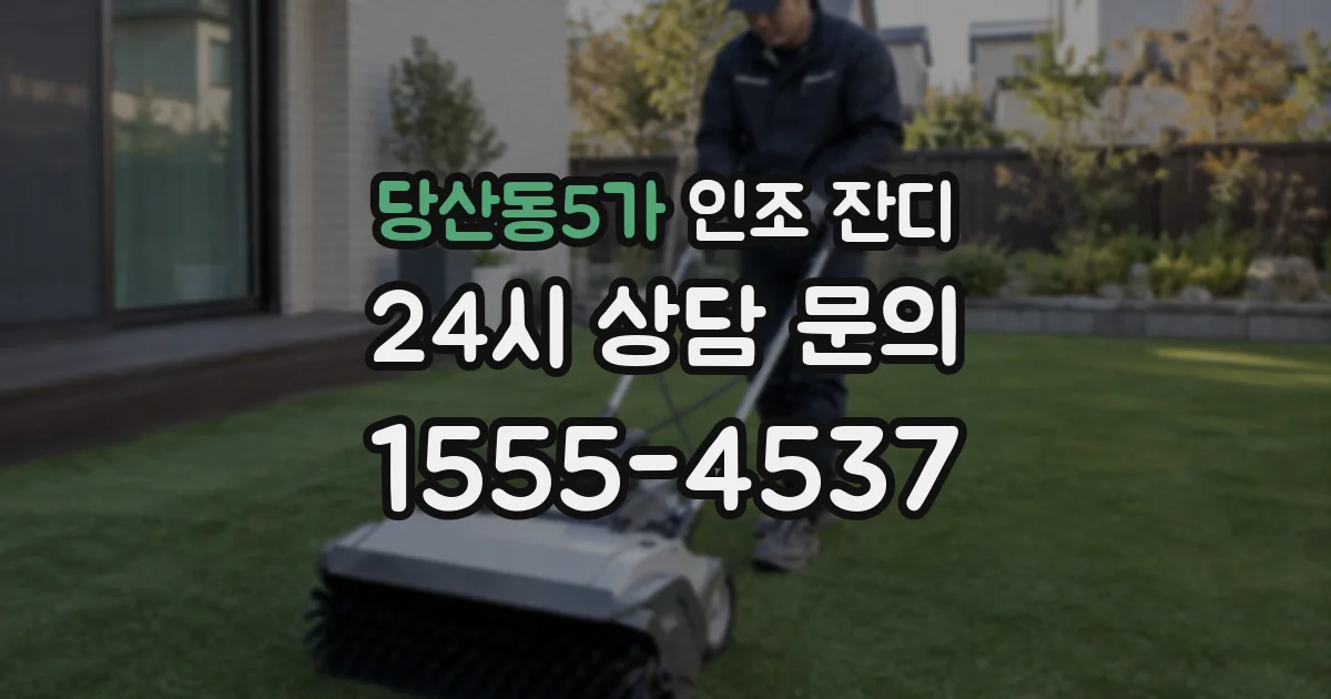 당산동5가 인조 잔디