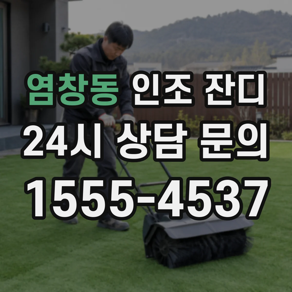 염창동 인조 잔디
