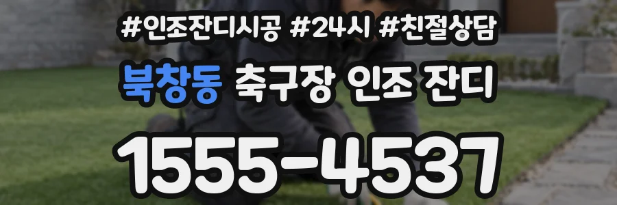 북창동 축구장 인조 잔디