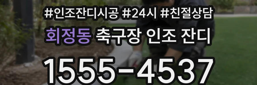 회정동 축구장 인조 잔디