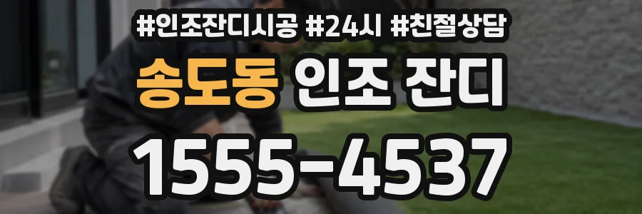 송도동 인조 잔디