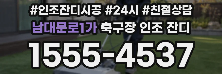 남대문로1가 축구장 인조 잔디
