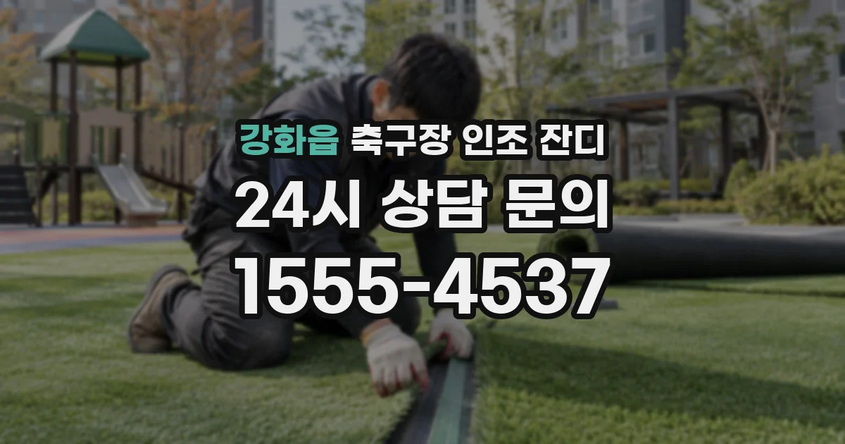 강화읍 축구장 인조 잔디