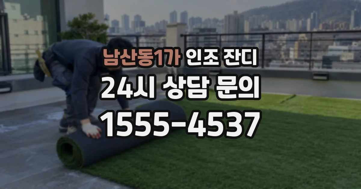 남산동1가 인조 잔디