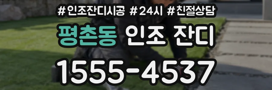 평촌동 인조 잔디