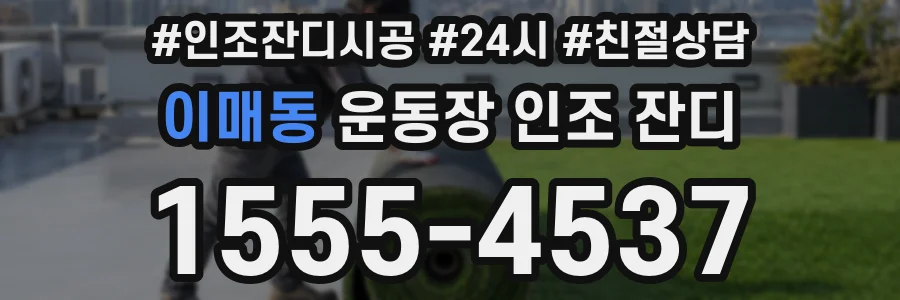 이매동 운동장 인조 잔디
