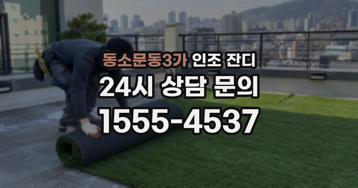 동소문동3가 인조 잔디