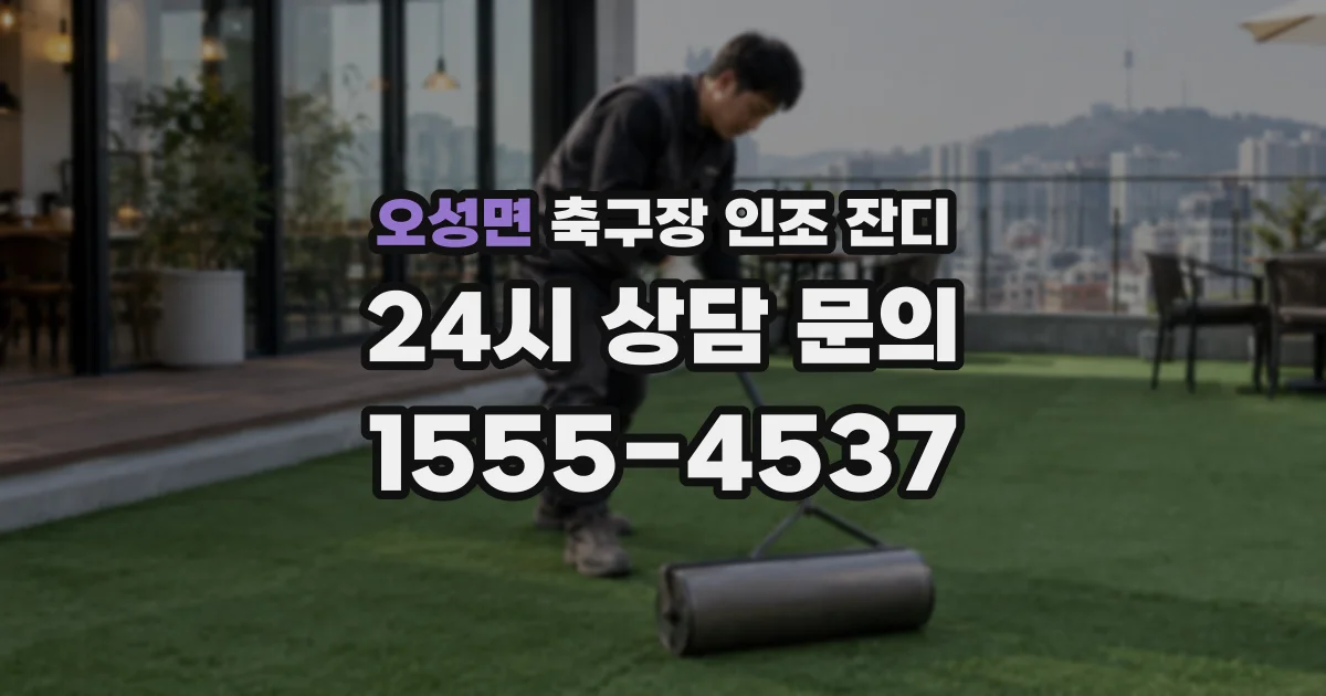 오성면 축구장 인조 잔디