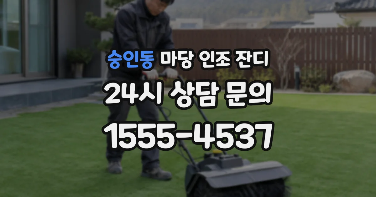 숭인동 마당 인조 잔디