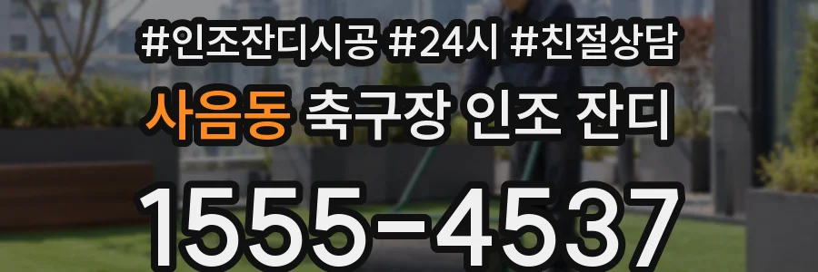 사음동 축구장 인조 잔디