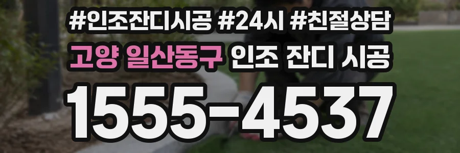 고양 일산동구 인조 잔디 시공