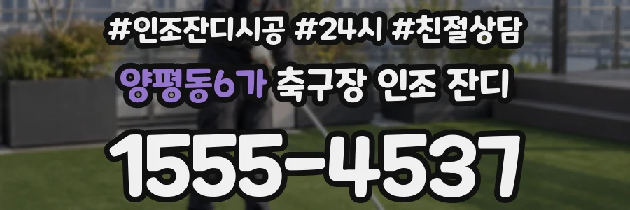 양평동6가 축구장 인조 잔디