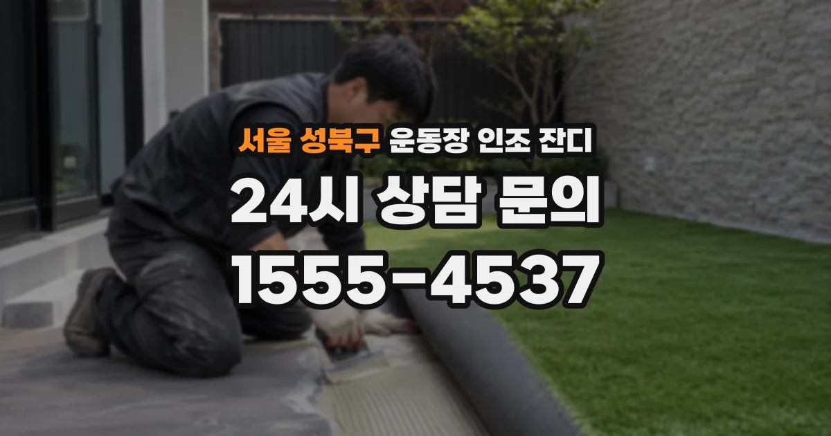 서울 성북구 운동장 인조 잔디