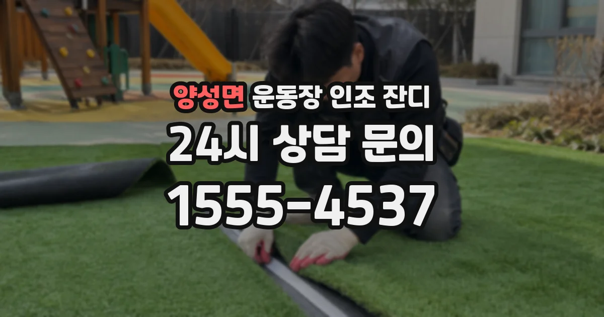 양성면 운동장 인조 잔디