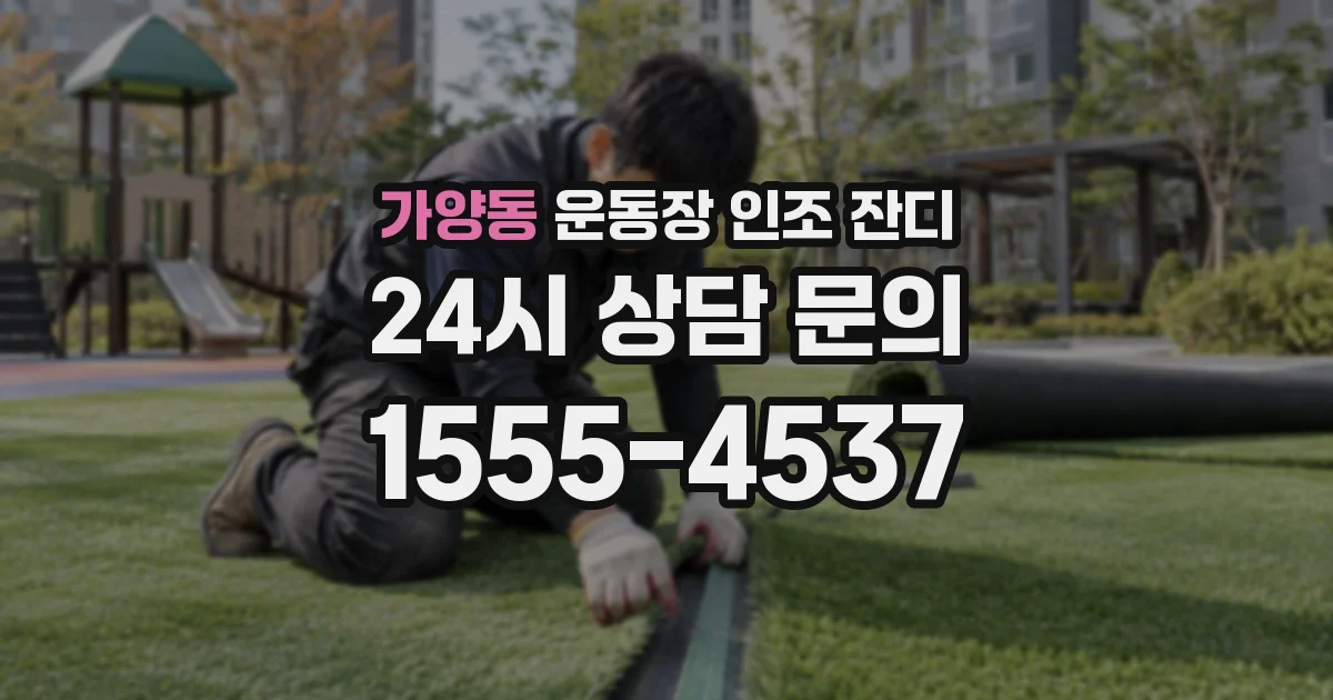 가양동 운동장 인조 잔디