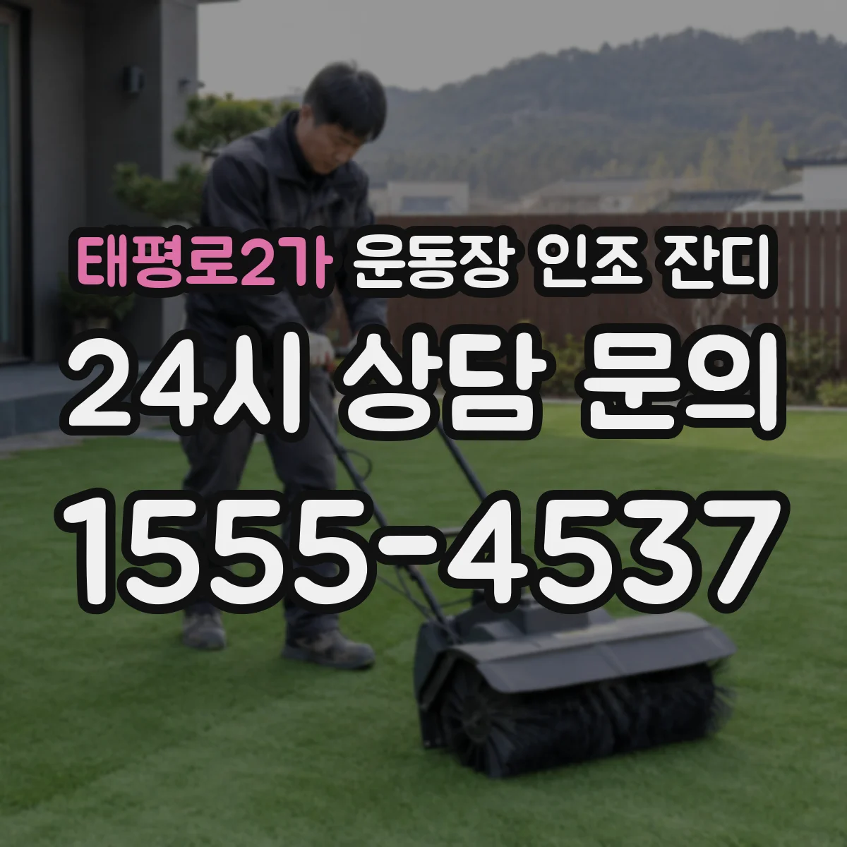태평로2가 운동장 인조 잔디
