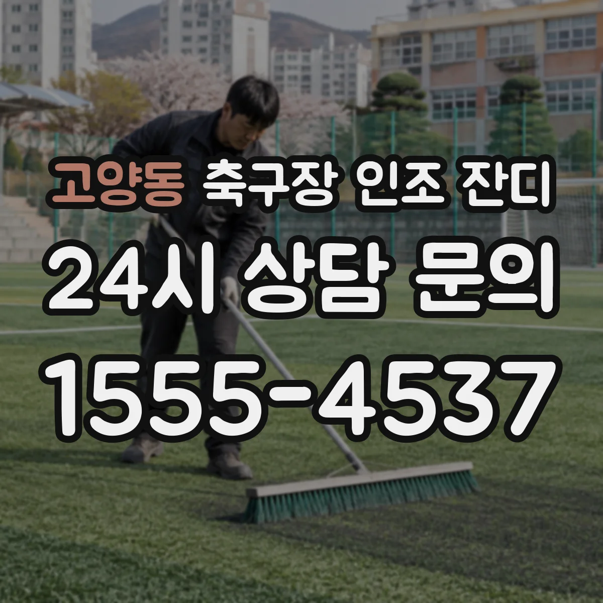 고양동 축구장 인조 잔디