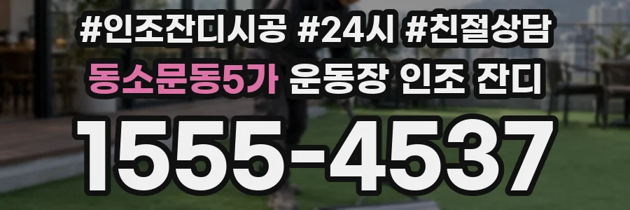 동소문동5가 운동장 인조 잔디