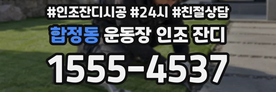 합정동 운동장 인조 잔디
