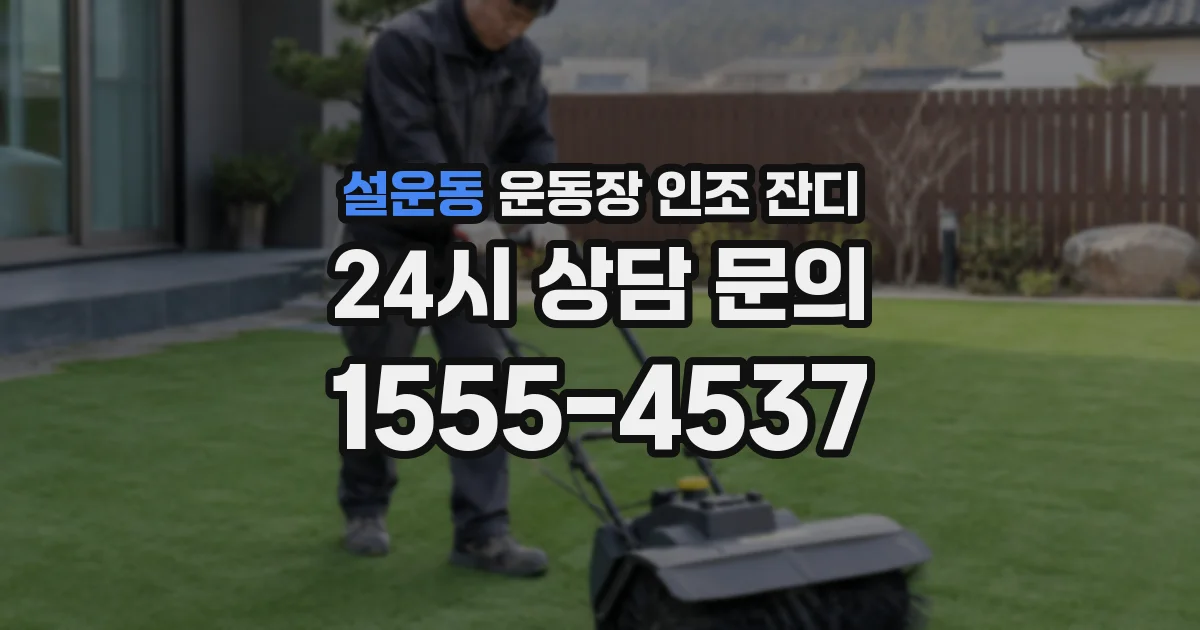 설운동 운동장 인조 잔디
