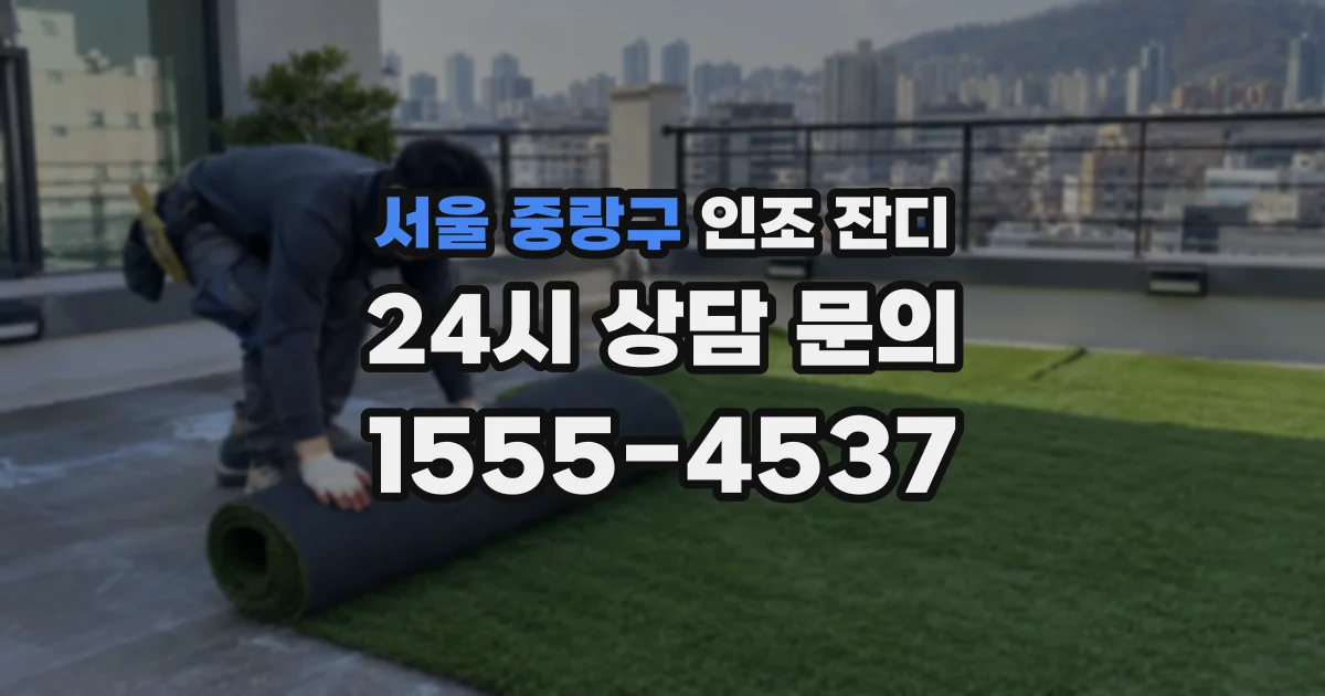 서울 중랑구 인조 잔디
