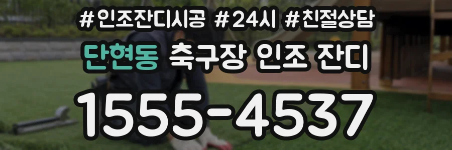 단현동 축구장 인조 잔디