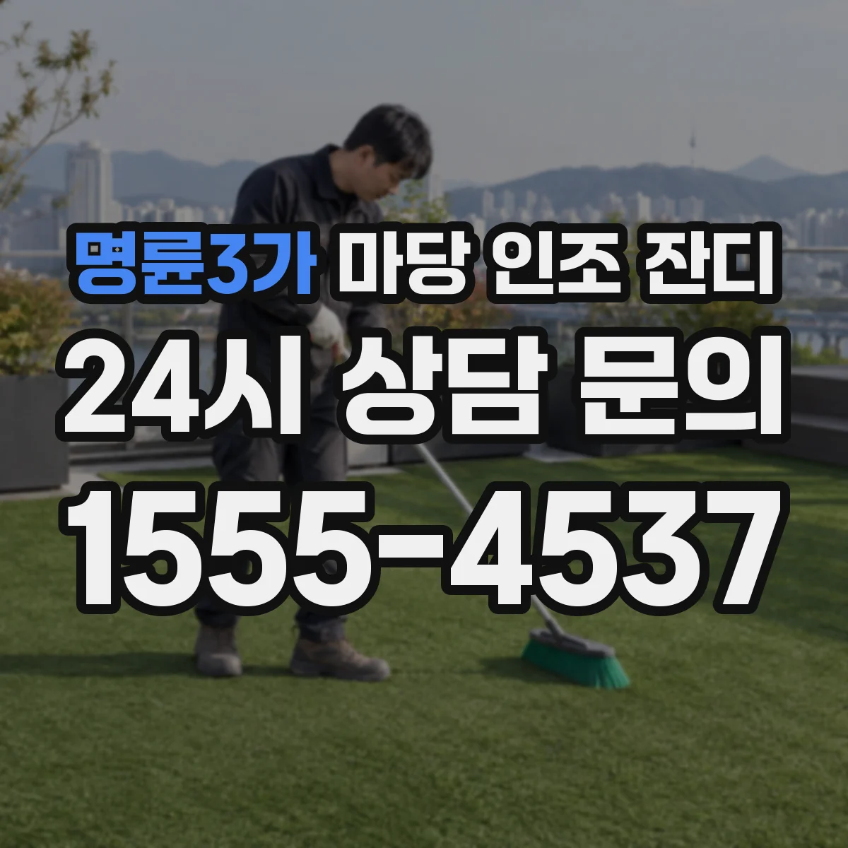 명륜3가 마당 인조 잔디