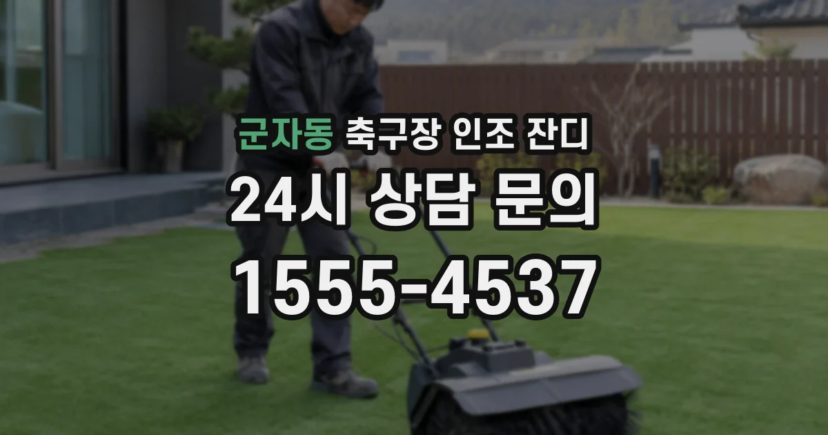 군자동 축구장 인조 잔디