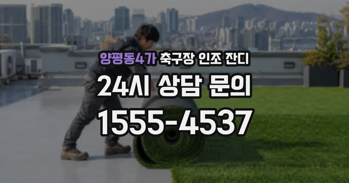 양평동4가 축구장 인조 잔디
