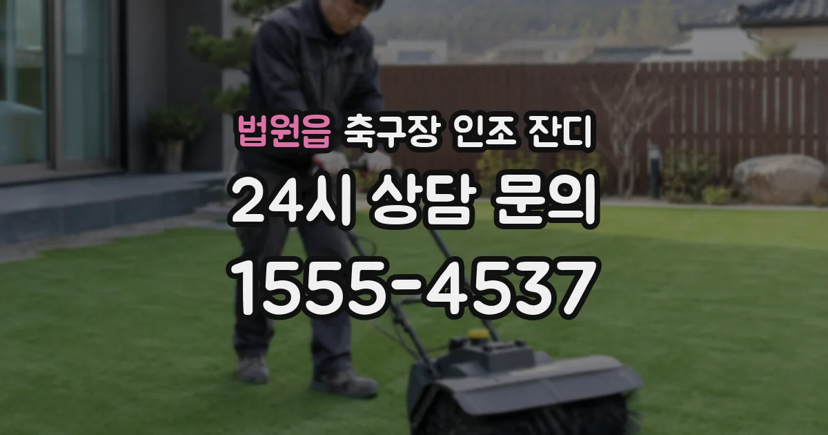 법원읍 축구장 인조 잔디