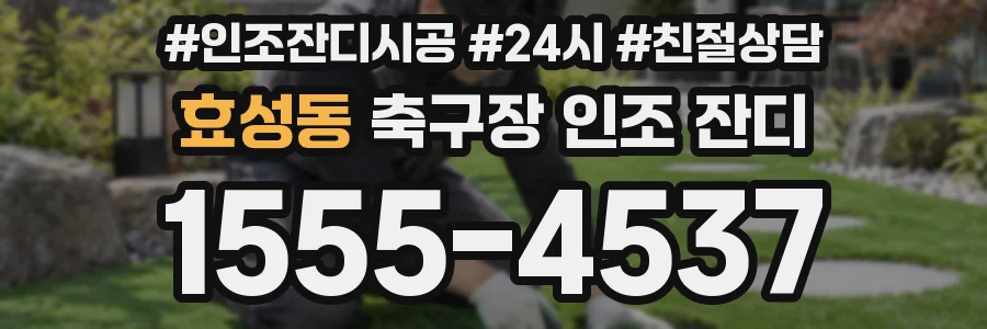 효성동 축구장 인조 잔디