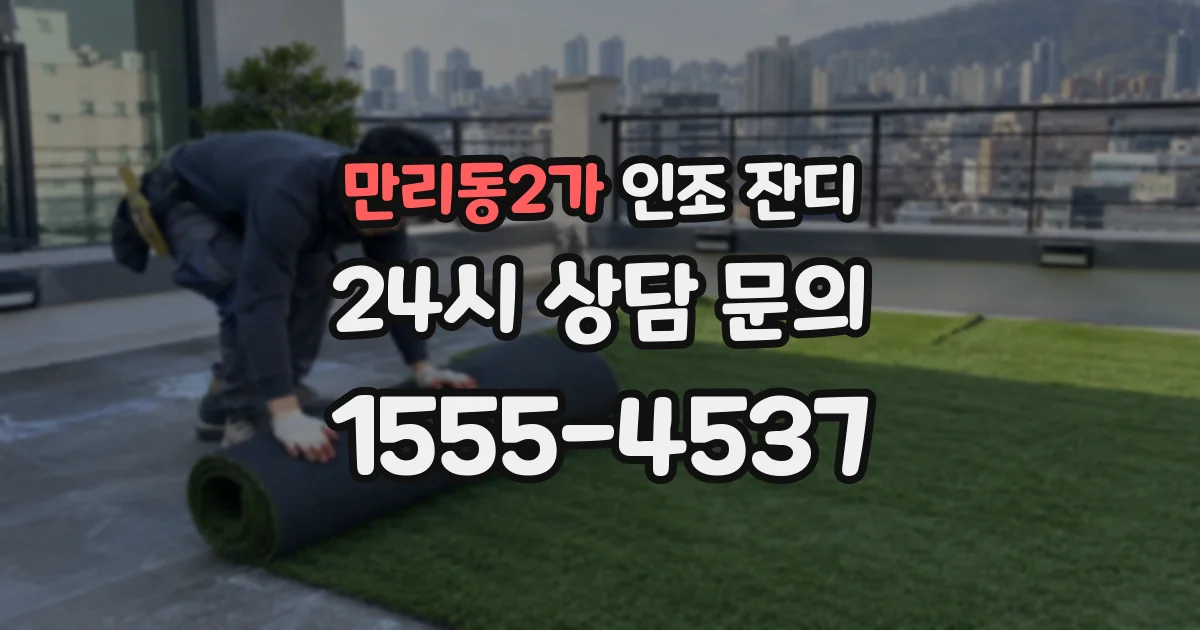 만리동2가 인조 잔디