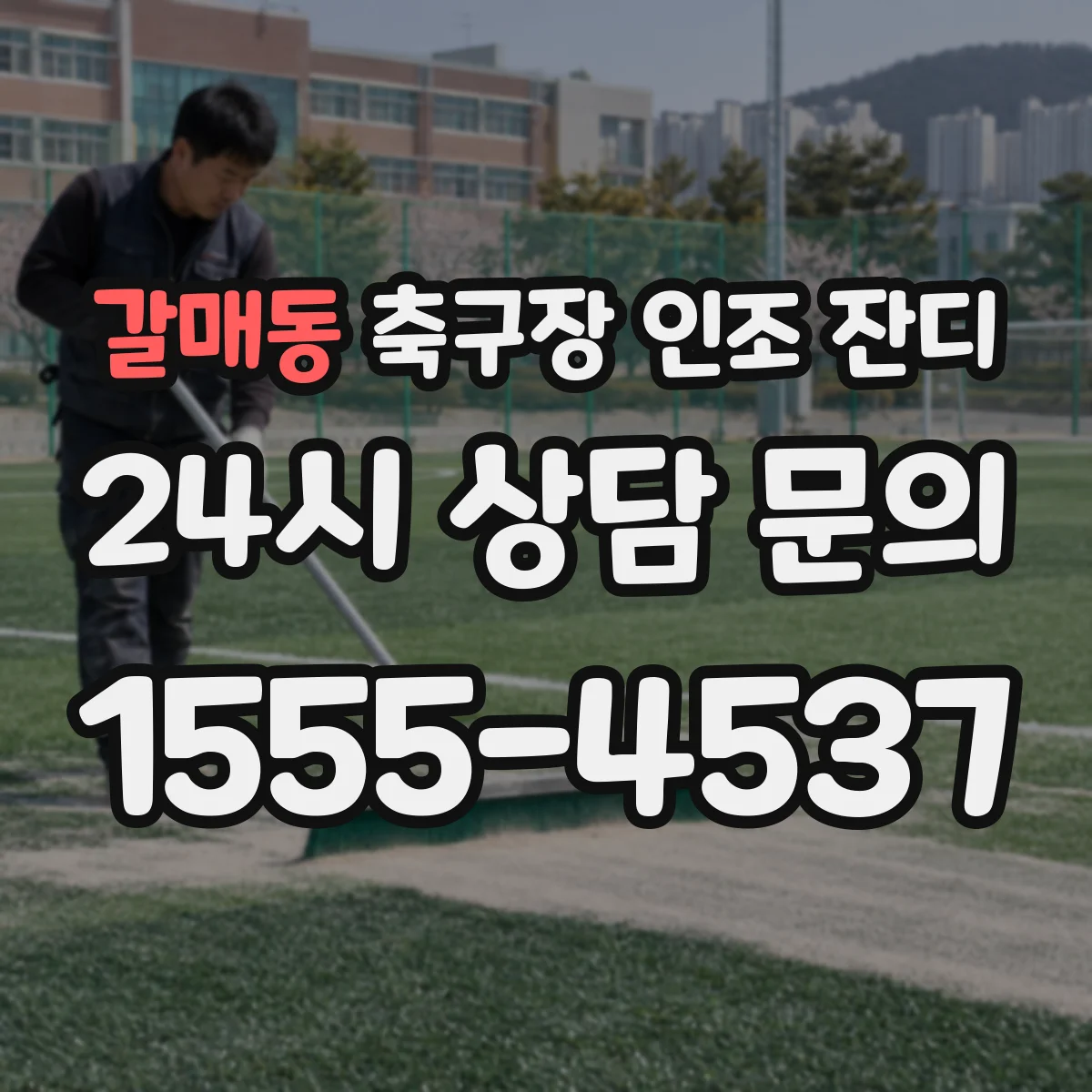 갈매동 축구장 인조 잔디