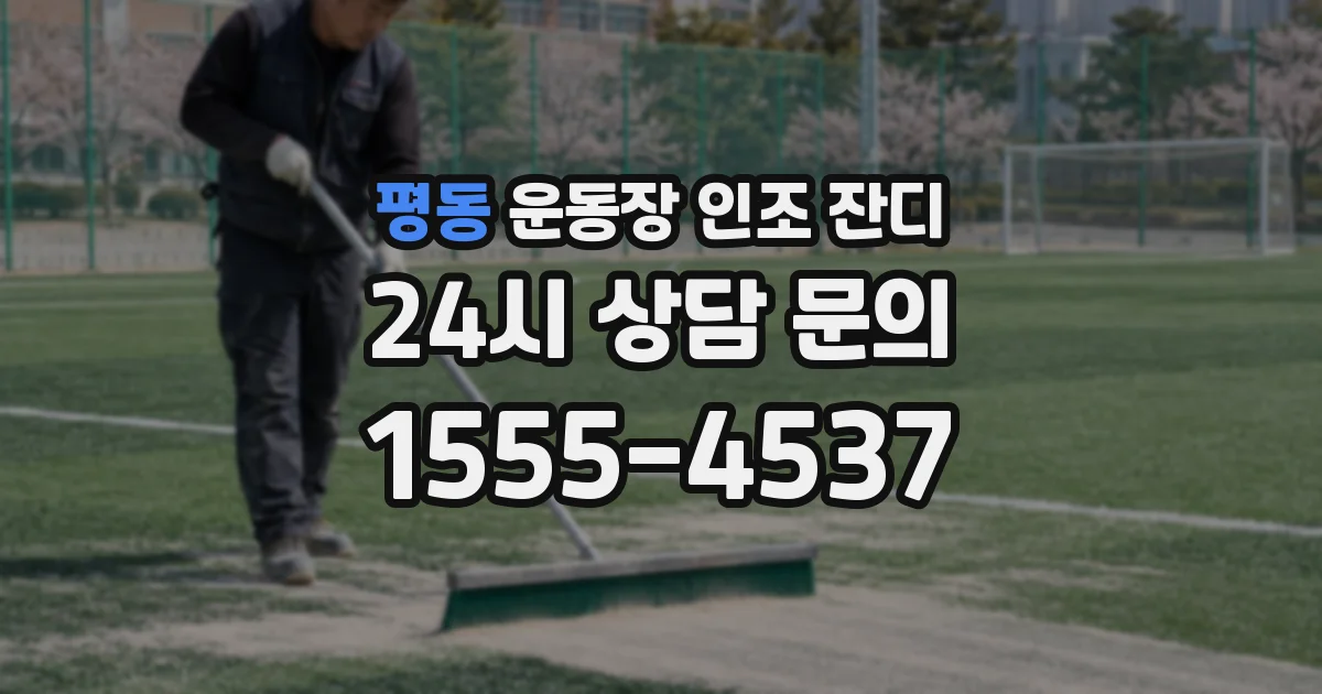 평동 운동장 인조 잔디