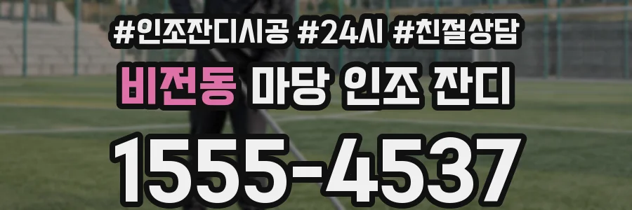 비전동 마당 인조 잔디