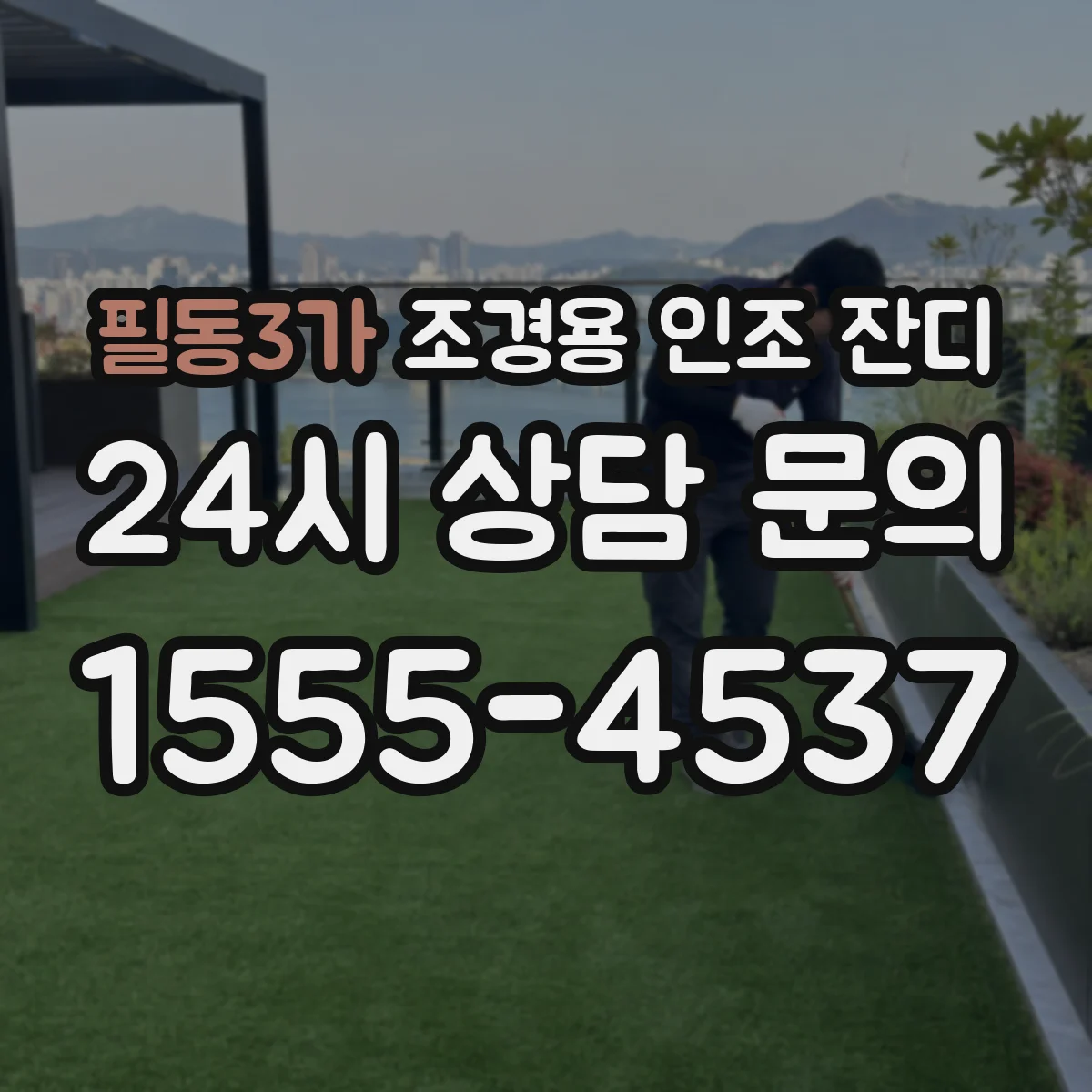 필동3가 조경용 인조 잔디